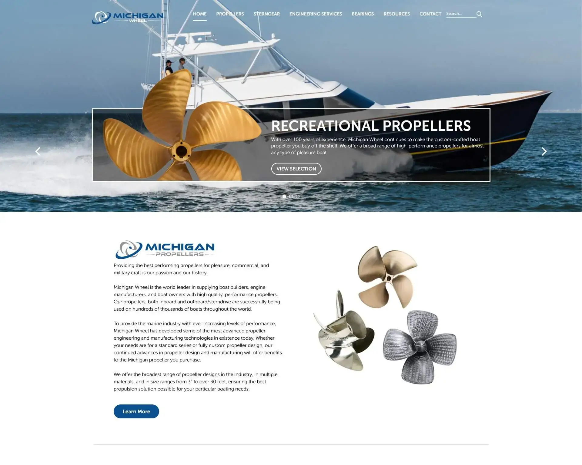 WordPress development for boat wheels website